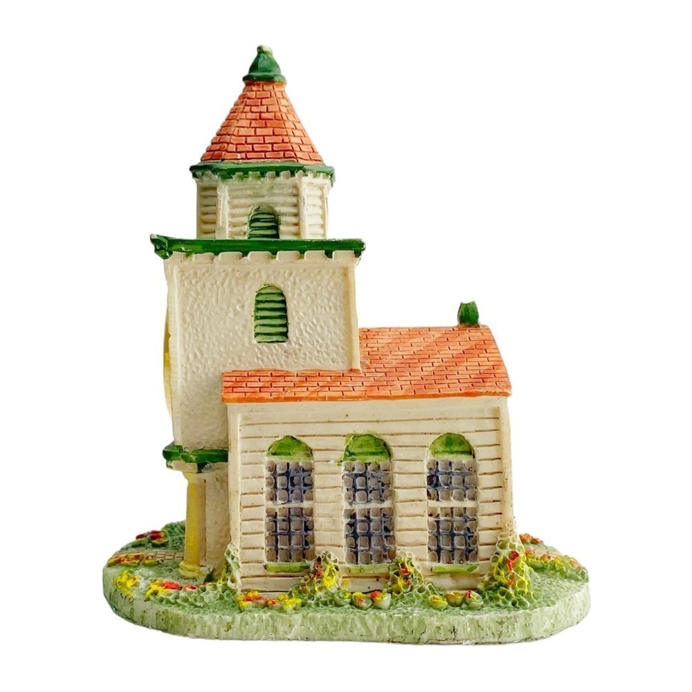 Vtg NIKKO Church Steeple Chapel Collectible Mini Miniature Quartz Desk Clock​ - Picture 4 of 6